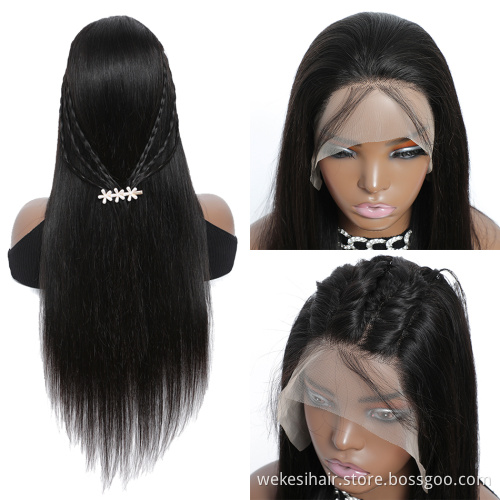 Wholesale Factory Price 100% Human Hair Lace Wigs Brazilian 13x6 Virgin Cuticle Aligned Hair Lace Front Wig